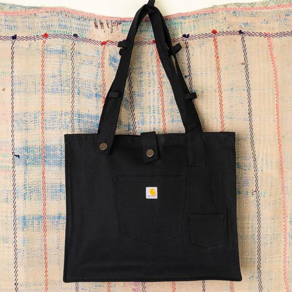Upcycled handmade carhartt canvas tote bag - Picture 1 of 8